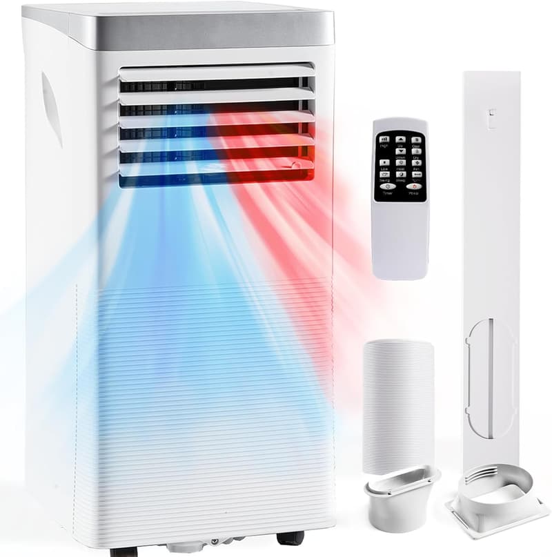 4-in-1 Portable Air Conditioner & Heater with Remote Control