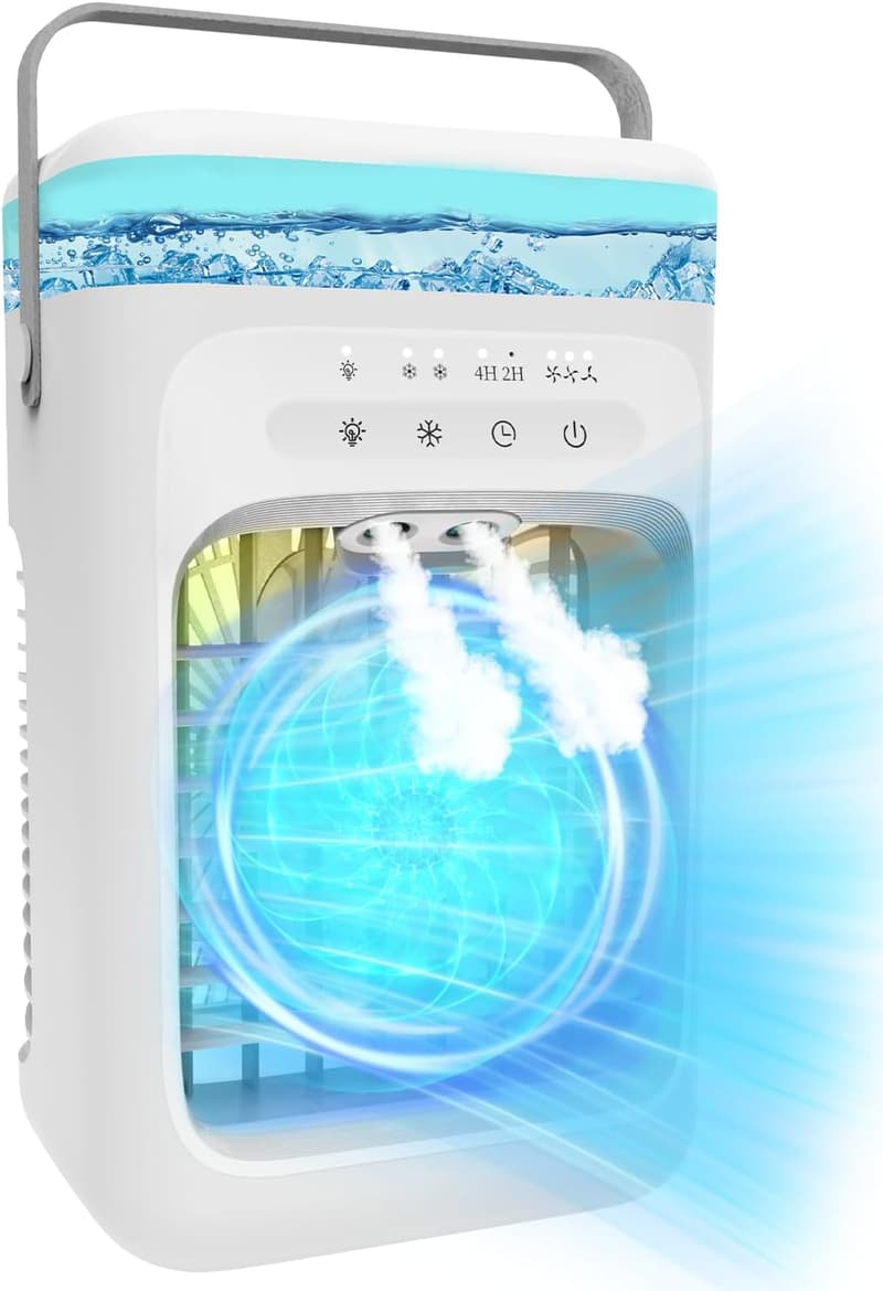 Portable Evaporative Air Conditioner with LED & Timer