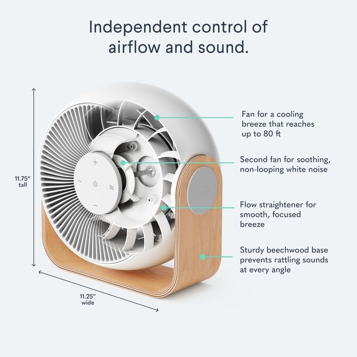 SNOOZ Breez 2-in-1 Smart Fan & White Noise Machine