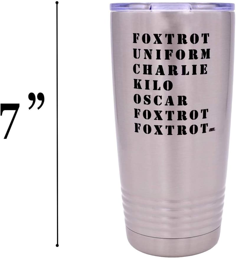 Military Veteran Gift: Rogue River Tactical 20 oz Travel Tumbler