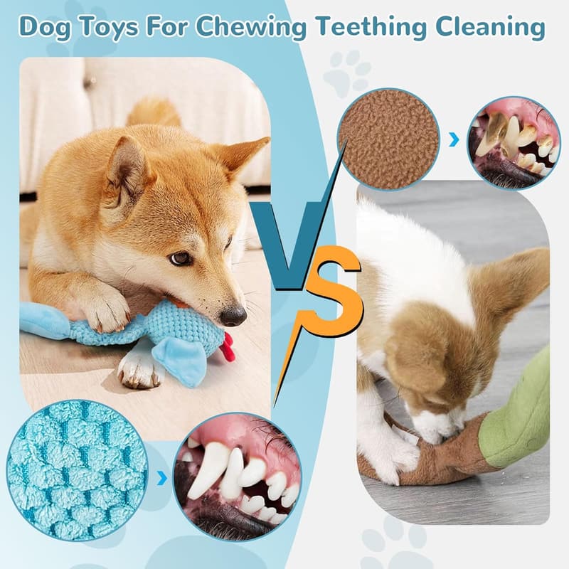 Interactive Plush Dog Toy for Medium & Small Dogs