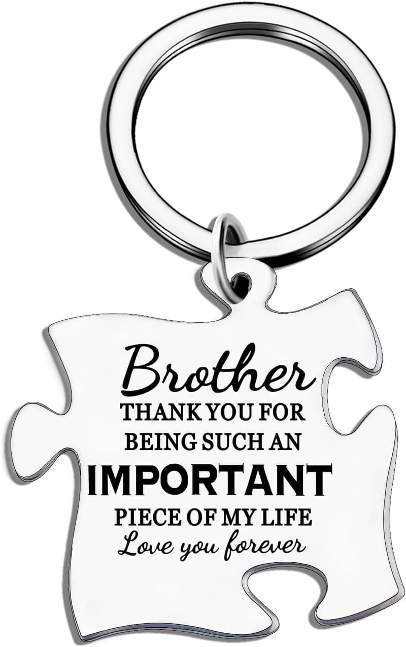 Brother Keychain Gift from Sister for Birthday