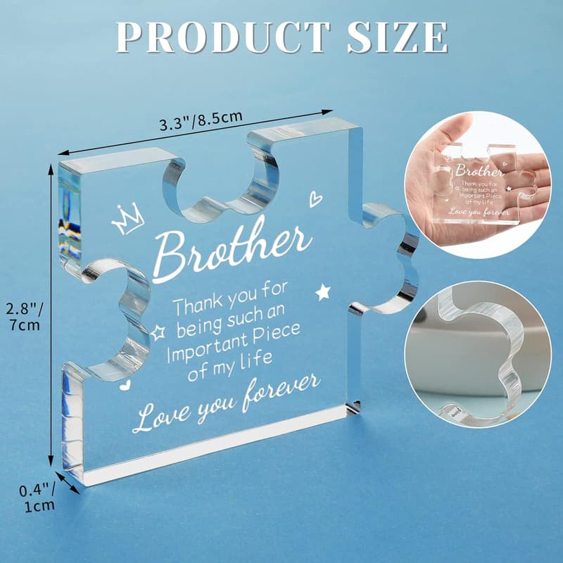 Father's Day Acrylic Plaque Desk Decor for Men & Boys