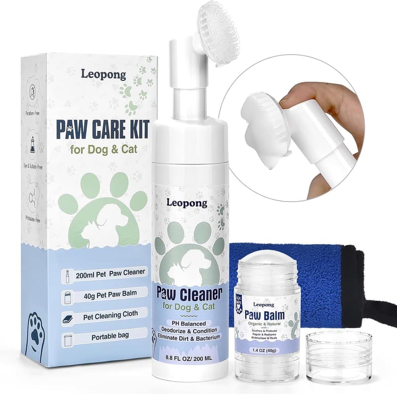 Dog Paw Care Kit - Healing Balm & Cleaner for All Breeds