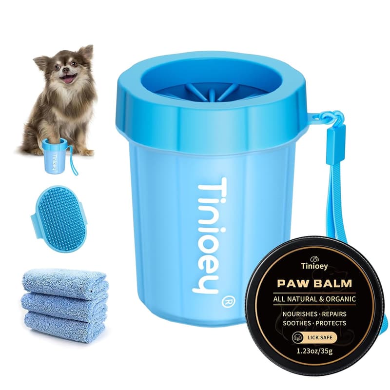 Dog Paw Cleaner for Small Dogs - Muddy Paw Washer Kit