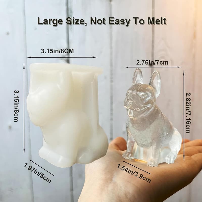 French Bulldog Ice Cube Molds - 2 Pack Novelty Drink Tray
