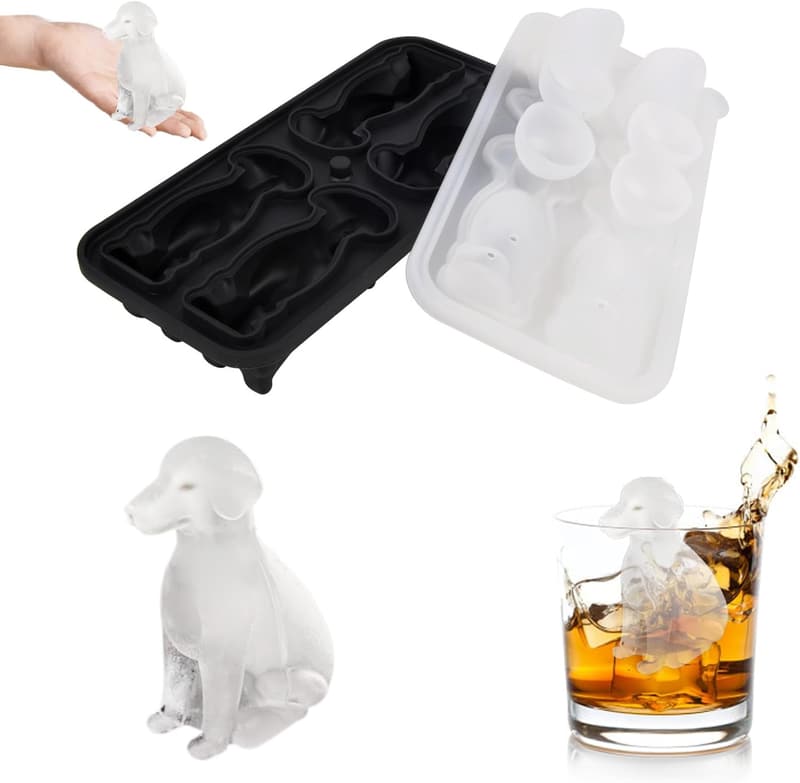 Labrador Dog-Shaped Ice Cube Tray for Pet Lovers