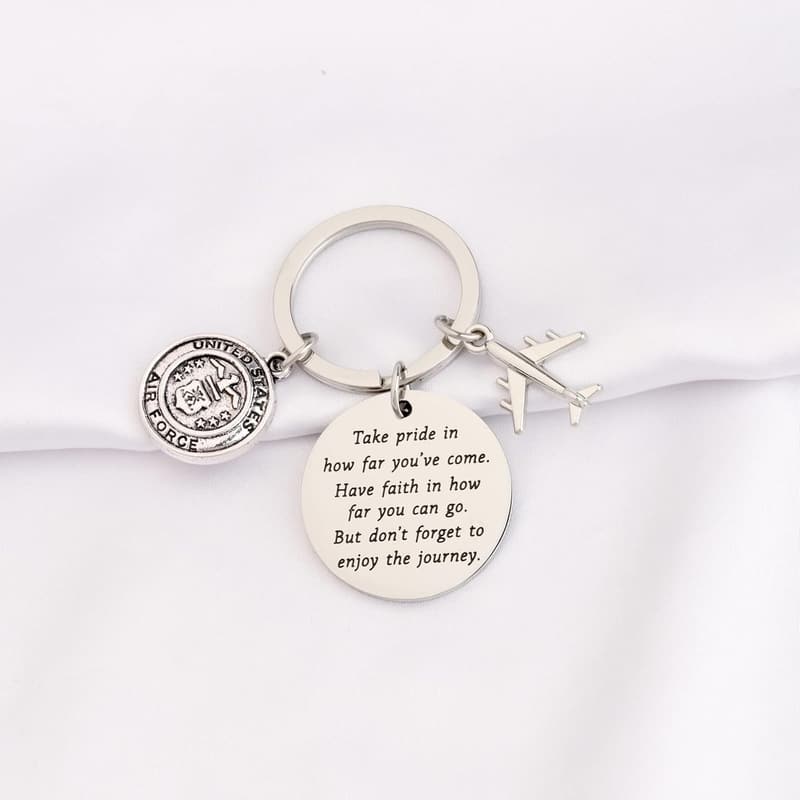 Air Force Academy Graduation Keychain for Men