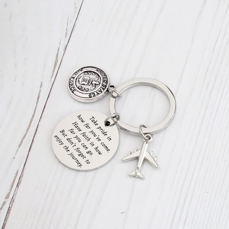 Air Force Academy Graduation Keychain for Men