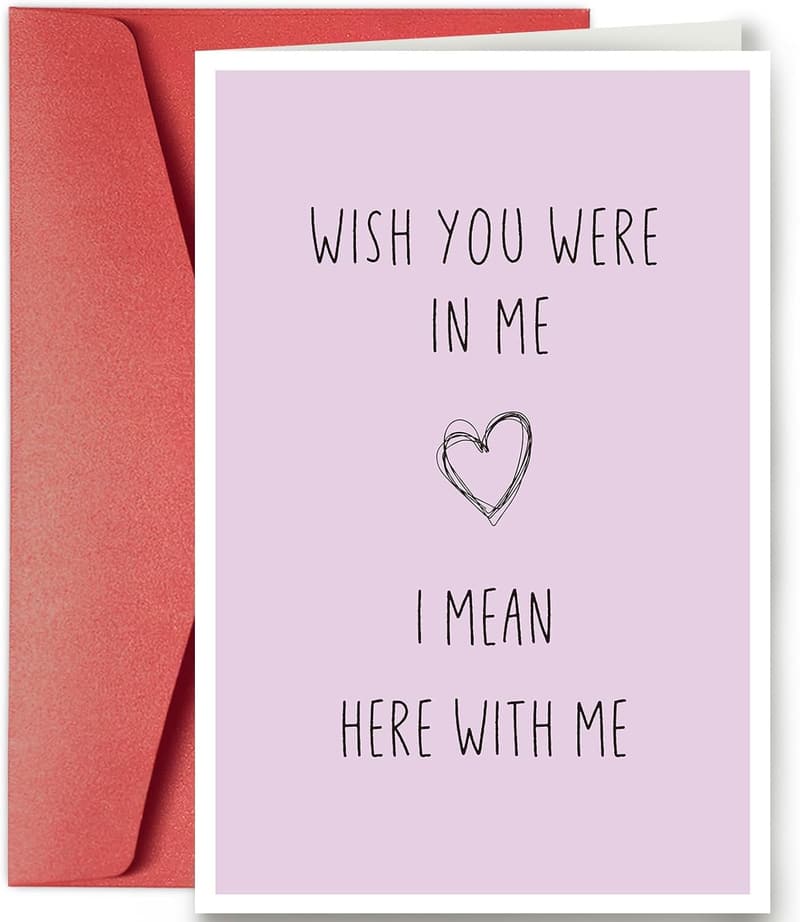 Funny Valentine's Day Card for Long Distance Couples