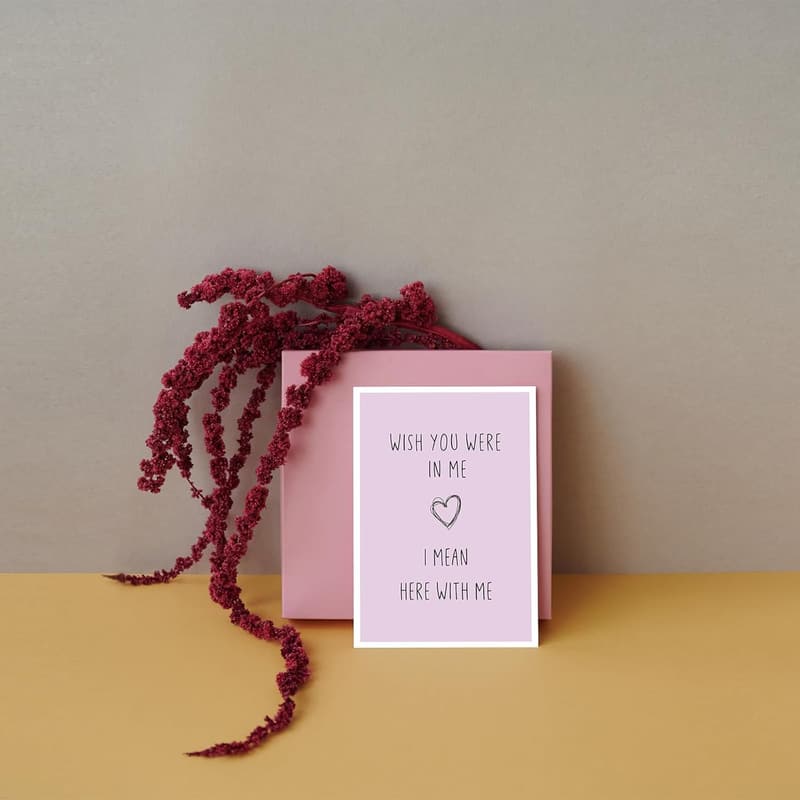 Funny Valentine's Day Card for Long Distance Couples