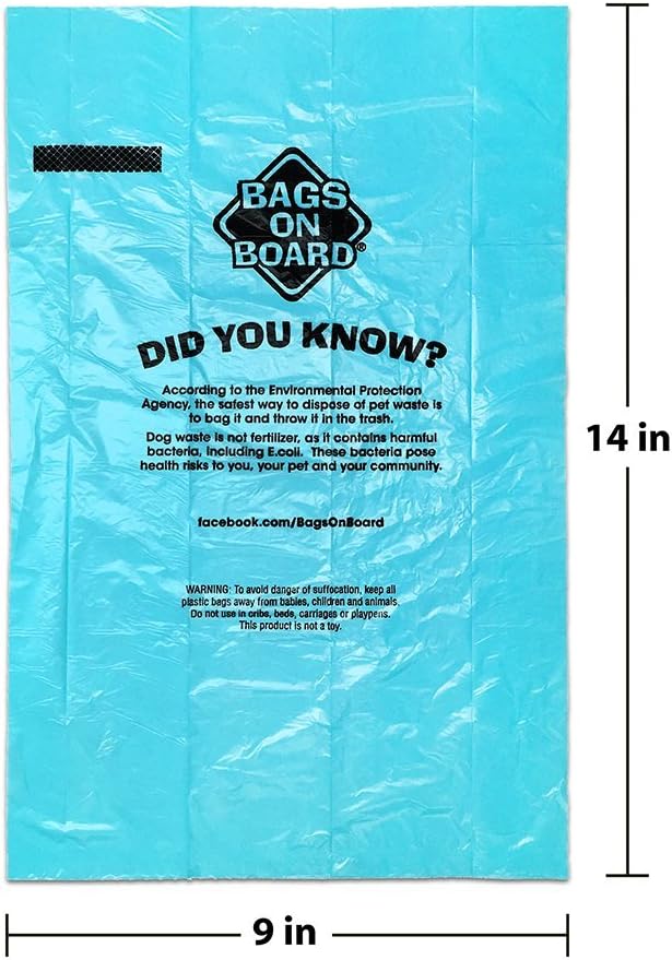 Odor Control Dog Poop Bags | Ocean Breeze Scent | 140 Count