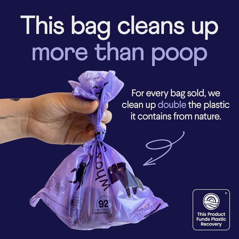 Biobased Dog Waste Bags - Unscented, Set of 120
