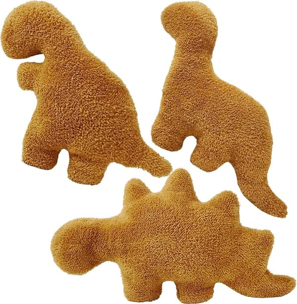Dino Chicken Nugget Pillow Set - 3 pcs, 16-inch