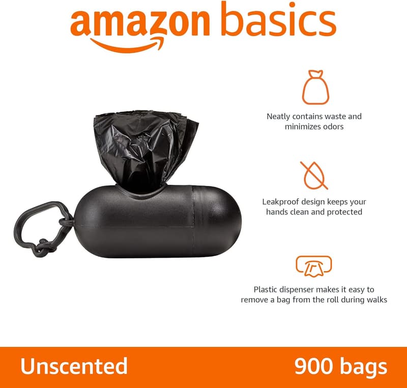 Leakproof Dog Poop Bags with Dispenser - 300 Count