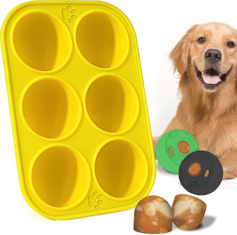 Reusable Silicone Dog Treat Molds for Large Dogs