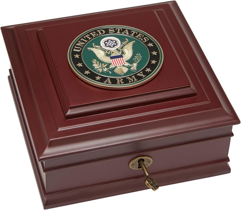 US Army Medallion Desktop Box
