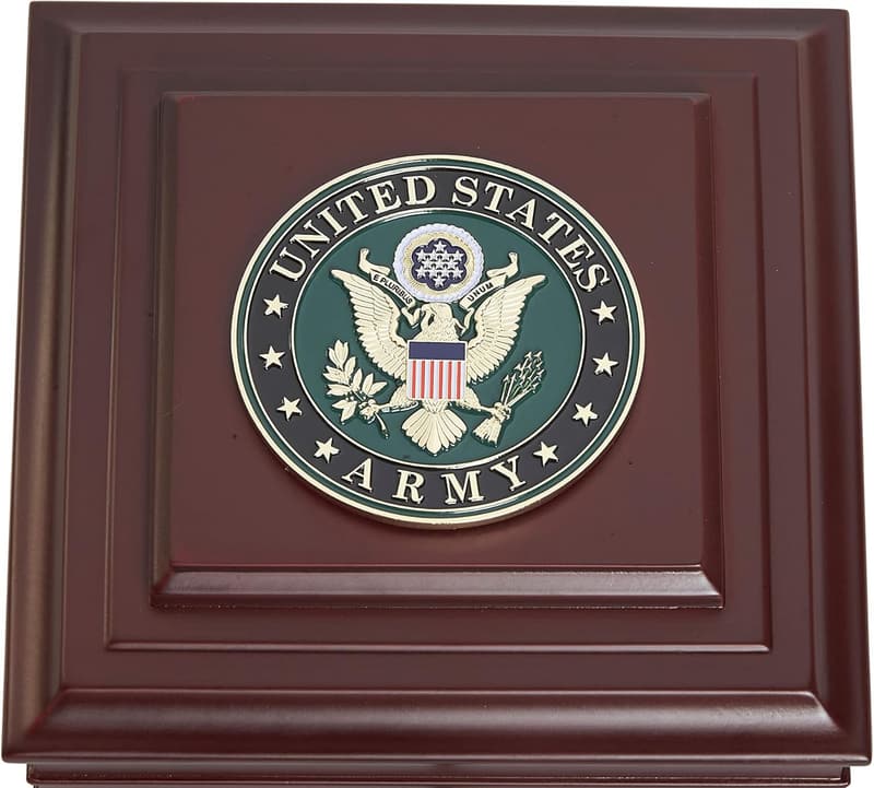 US Army Medallion Desktop Box