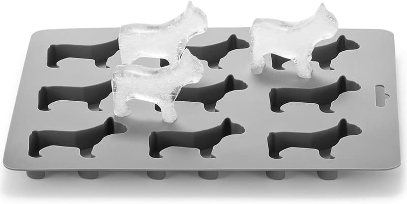 French Bulldog Ice Cube Tray, Silicone Mold for Baking & Freezing