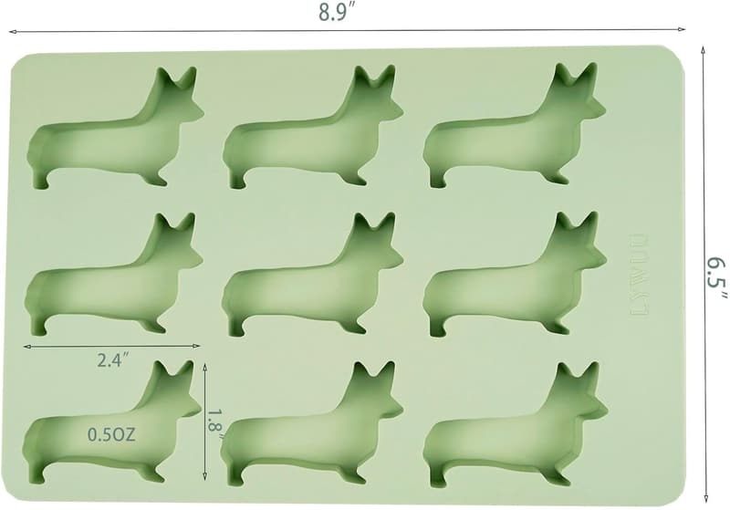 Corgi Dog Silicone Ice Cube Tray & Treat Mold Gift