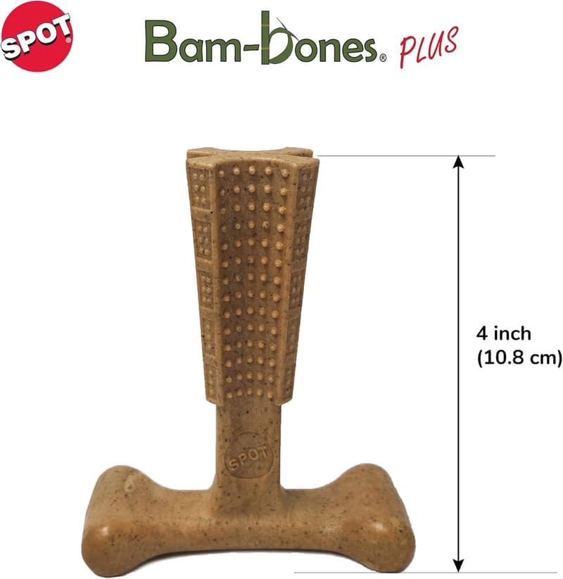 Durable Bamboo & Nylon Dog Chew Toy for Aggressive Chewers