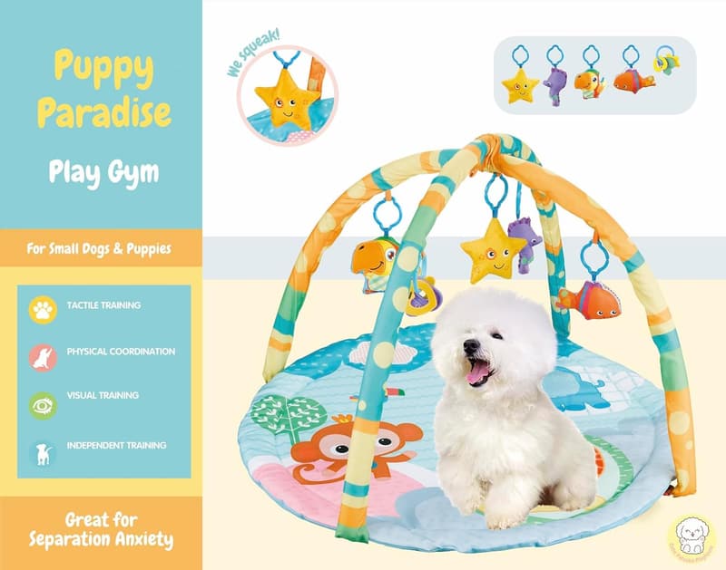 Interactive Sensory Activity Mat for Dogs & Cats with Squeaky Toys