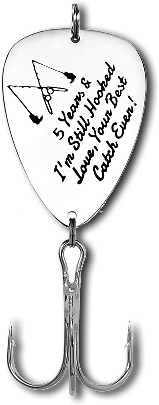5th Anniversary Fishing Lure Gift for Him & Her
