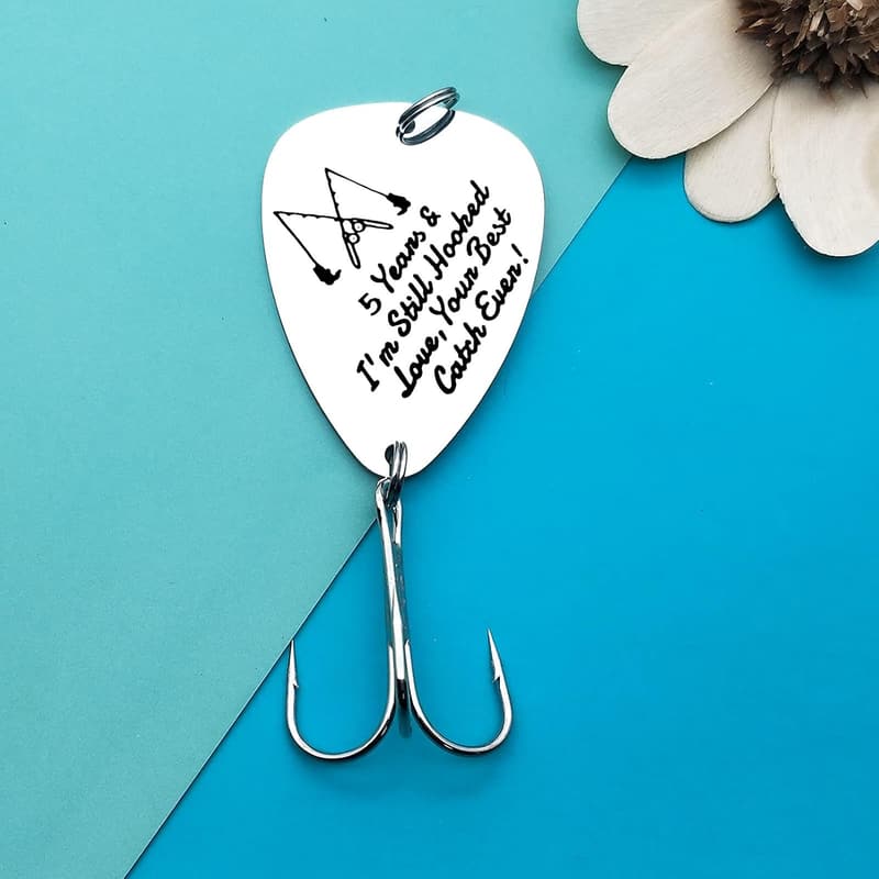 5th Anniversary Fishing Lure Gift for Him & Her