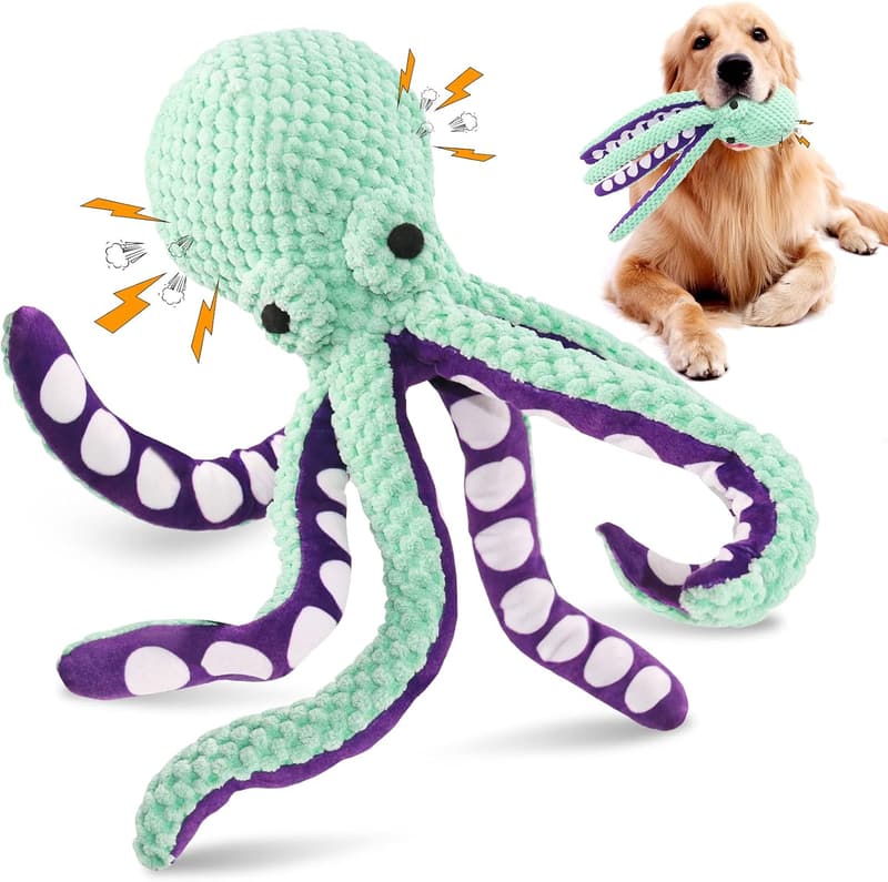 Plush Squeaky Dog Toy - Soft Fabric for All Dog Sizes