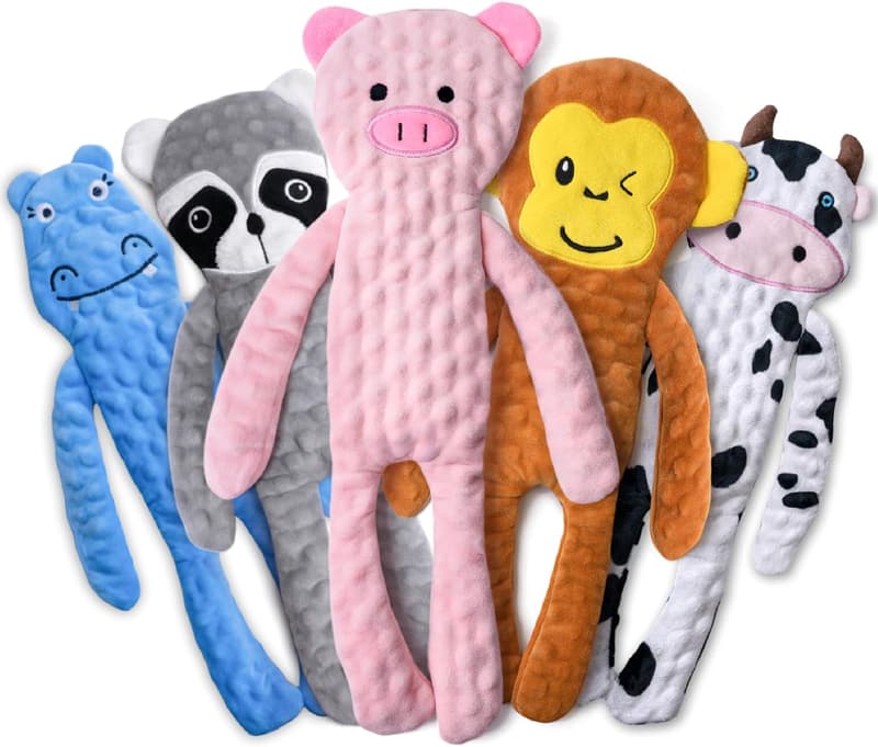 Squeaky Plush Dog Toy for Large Aggressive Chewers