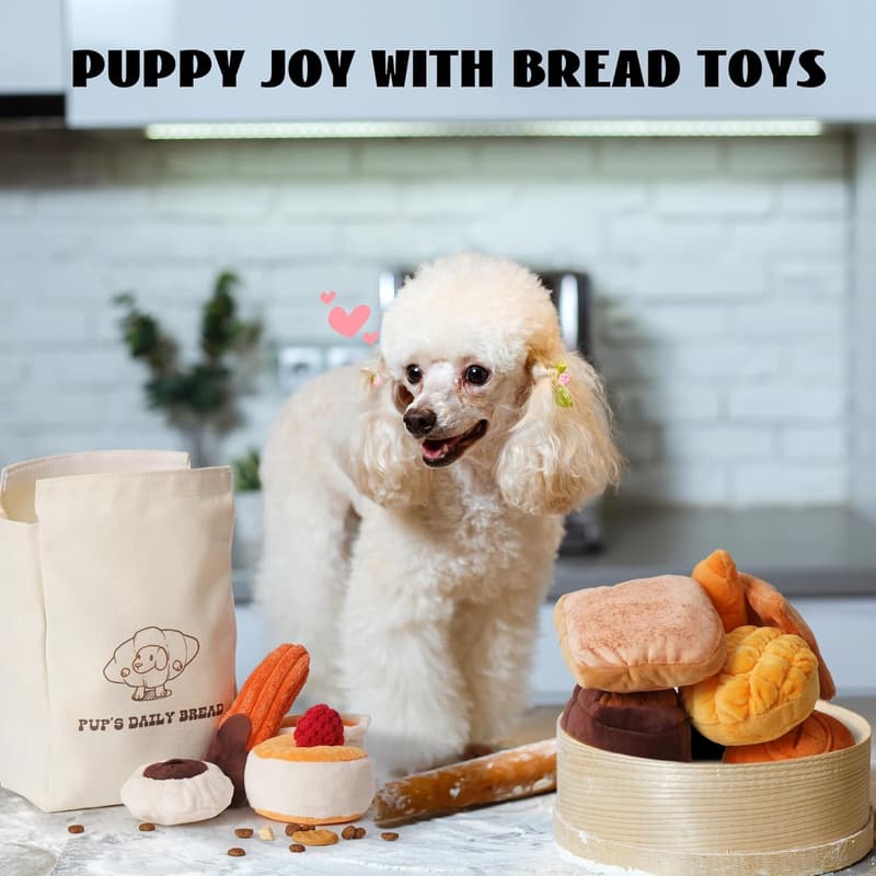 Durable Crinkle Dog Toys for Small Medium Dogs - 10 Pack