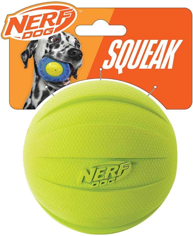 Durable 4-Inch Dog Squeaker Ball Toy for Medium/Large Breeds
