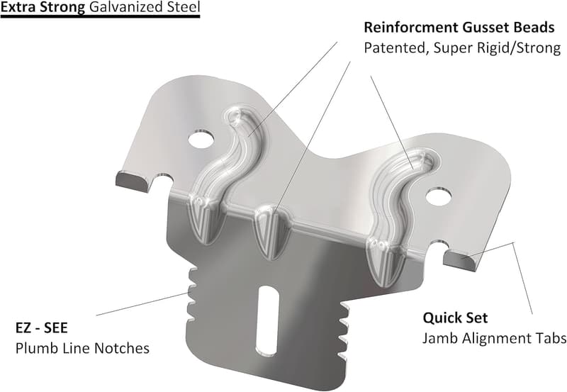 Quick Install Door Clips™ | Patented Strength Gussets