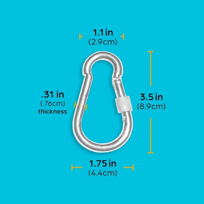 Heavy-Duty Swing Set Hangers with Locking Snap Hooks