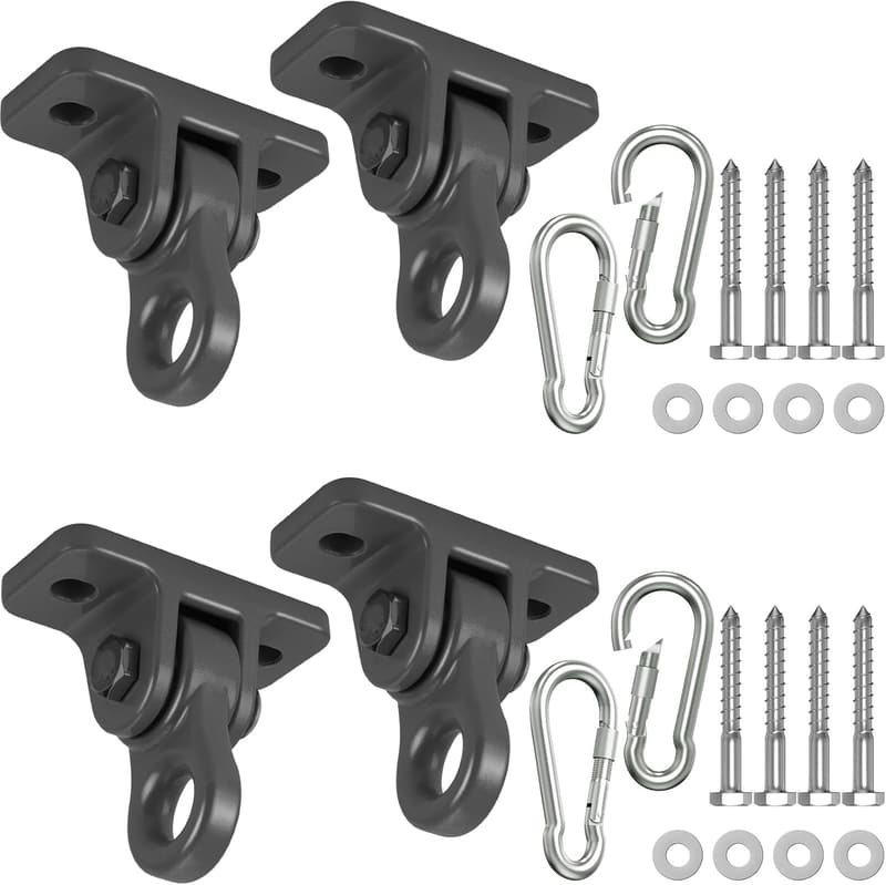 Porch Swing Hangers Kit with Screws and Bolts for Indoor/Outdoor Use