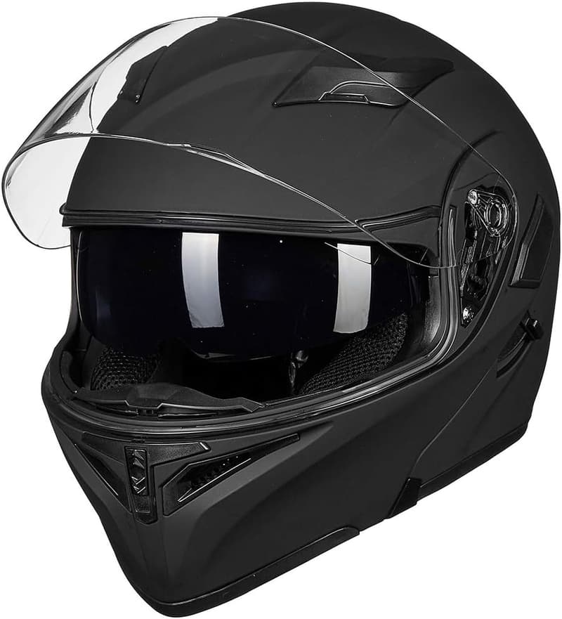 ILM Modular Full Face Motorcycle Helmet with Dual Visor