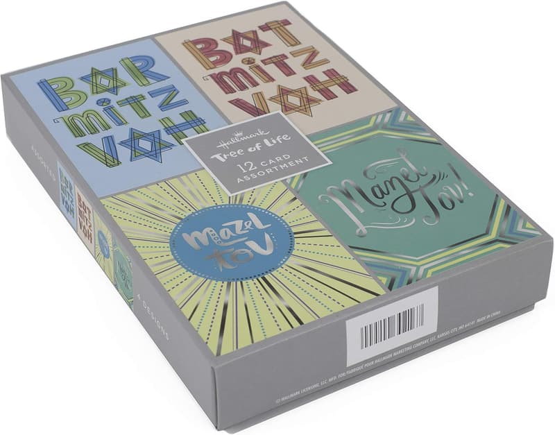 Bat Mitzvah & Bar Mitzvah Boxed Greeting Cards Assortment