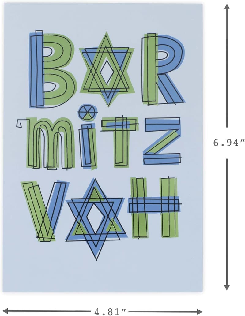 Bat Mitzvah & Bar Mitzvah Boxed Greeting Cards Assortment