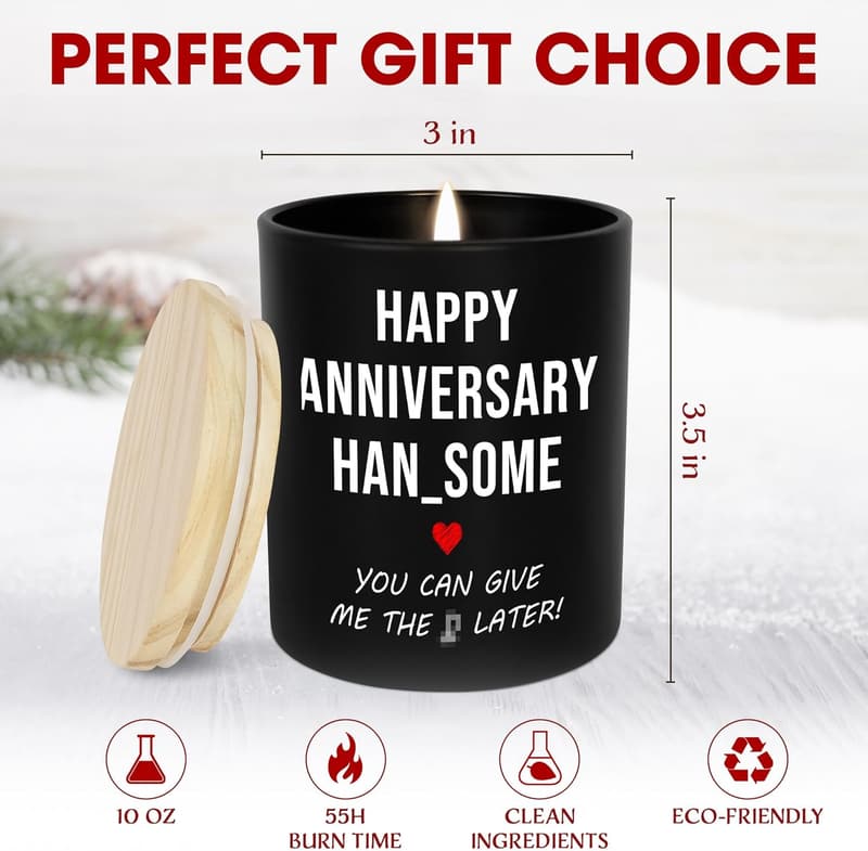 30th Anniversary Vanilla Lavender Candle for Him - 10oz