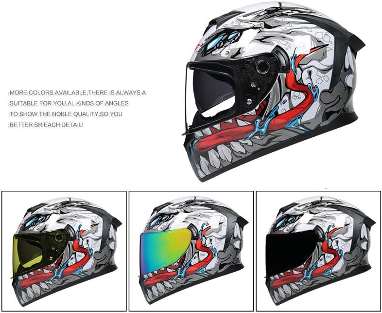 DOT Approved Full Face Motorcycle Helmet for Adults
