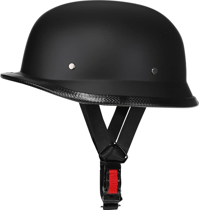 DOT Approved German Half Shell Motorcycle Helmet with Cycling Glasses