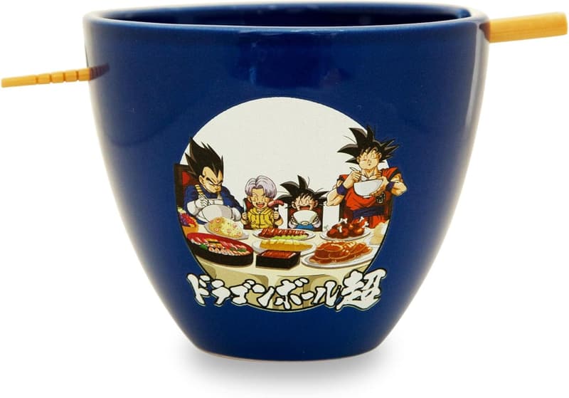 Dragon Ball Super Ceramic Ramen Bowl Set with Chopsticks