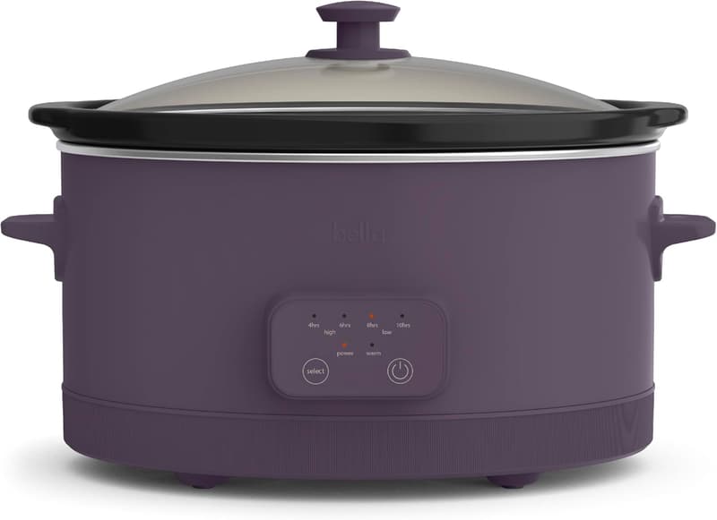 Bella 6Qt Programmable Slow Cooker with Nonstick Ceramic