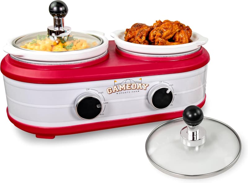 Game Day 2.5-Quart Keg Slow Cooker for Wings & Chilli