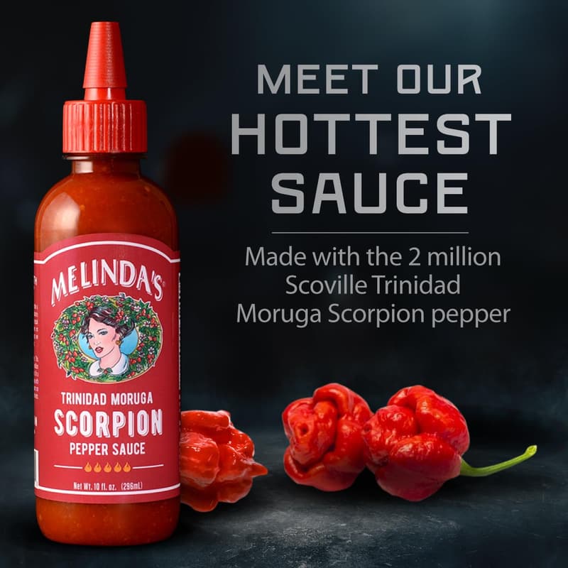 Gourmet Scorpion Pepper Hot Sauce - 10oz, Keto & Vegan