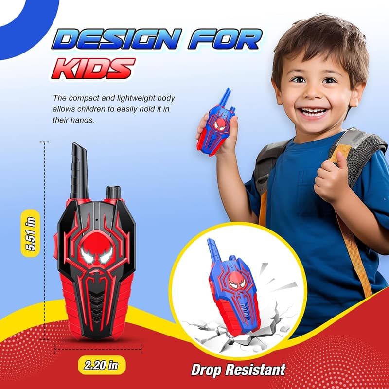 Kids' Walkie Talkies 2-Pack - Outdoor Toy for Ages 3-8