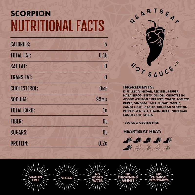 Scorpion Hot Sauce - 6 oz. by Heartbeat Hot Sauce Co.
