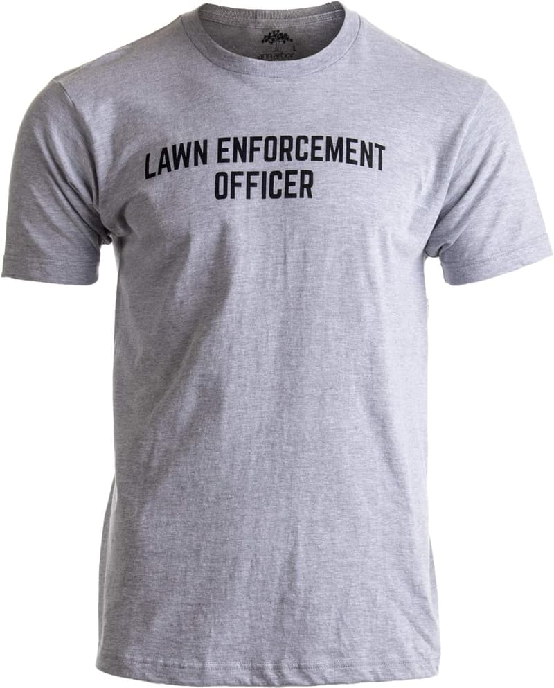 Funny Lawn Enforcement Officer T-Shirt for Dad or Grandpa