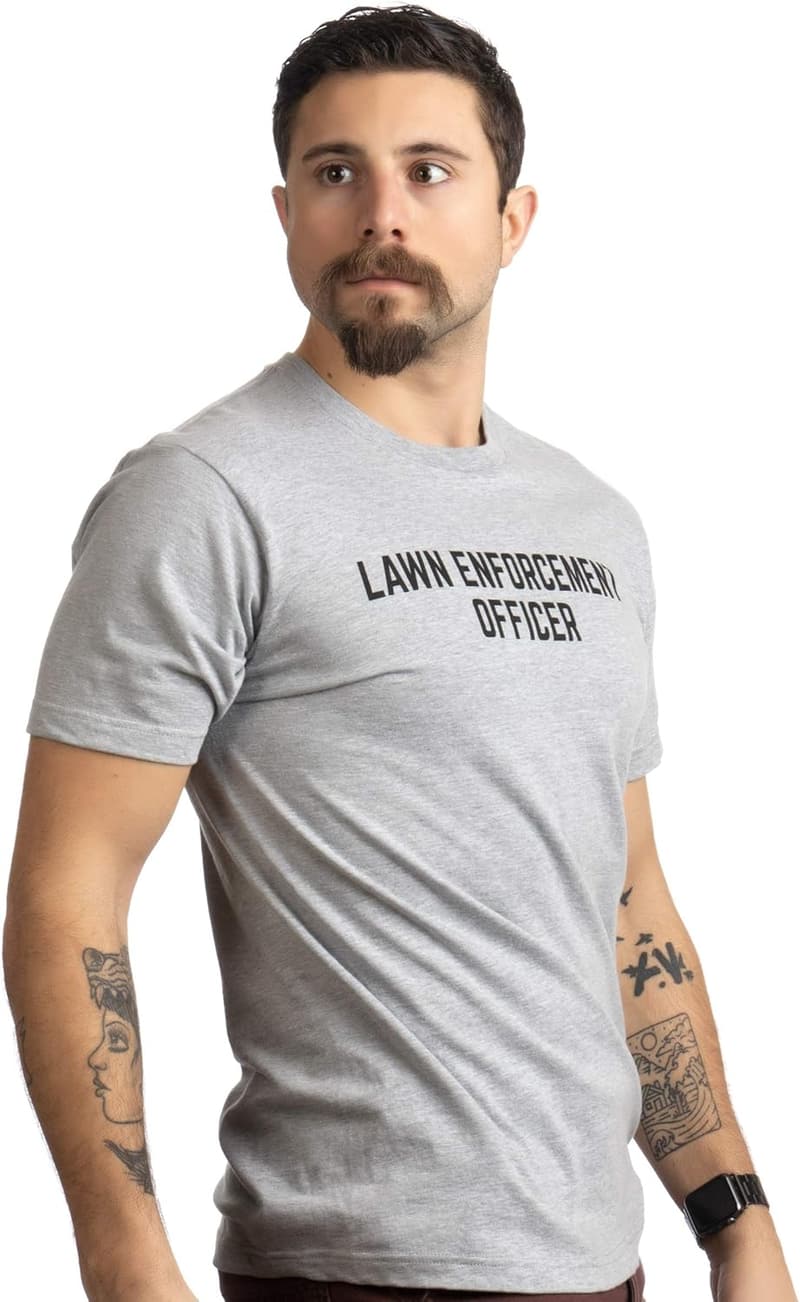 Funny Lawn Enforcement Officer T-Shirt for Dad or Grandpa