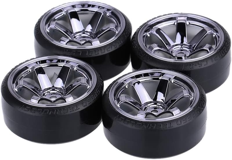 Drifting Car Tire Set - Hard Replacement for Traxxas HSP Tamiya